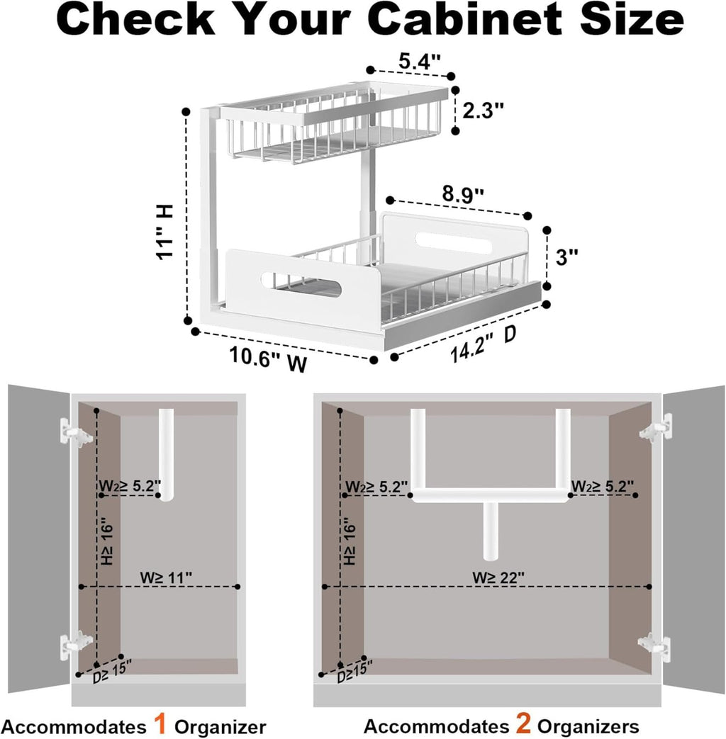 Pull Out Cabinet Organizer