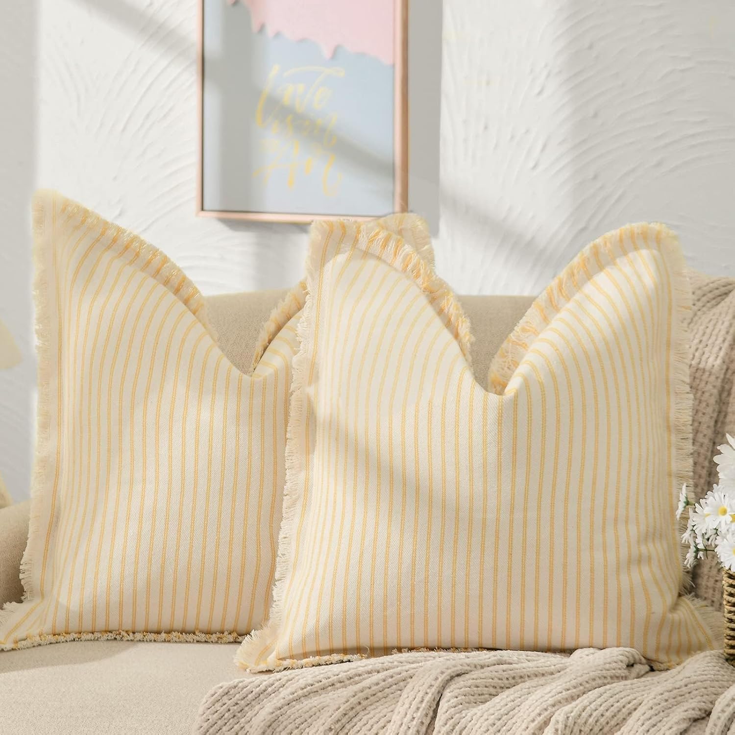 Throw Pillow Covers 18x18 Set of 2