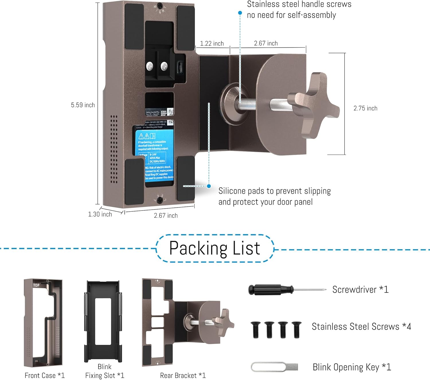 Anti Theft Ring Doorbell Mount