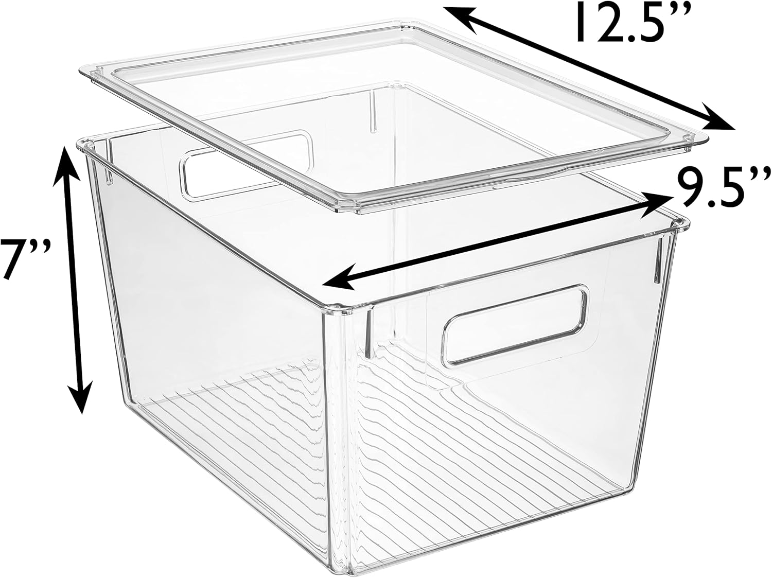 Plastic Storage Bins with Lids X-Large
