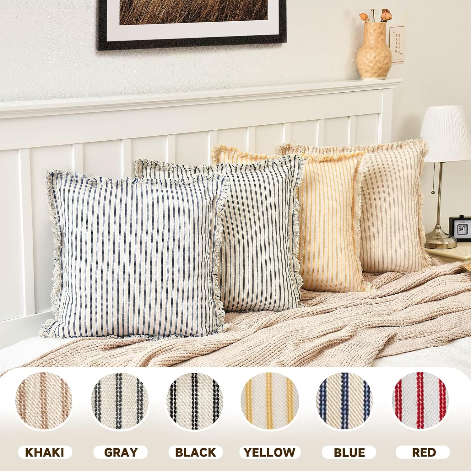 Throw Pillow Covers 18x18 Set of 2