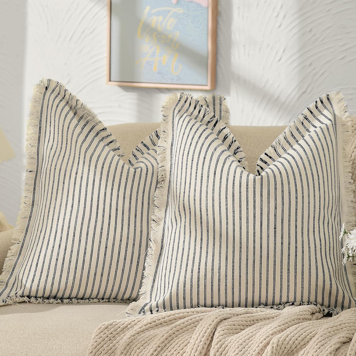 Throw Pillow Covers 18x18 Set of 2