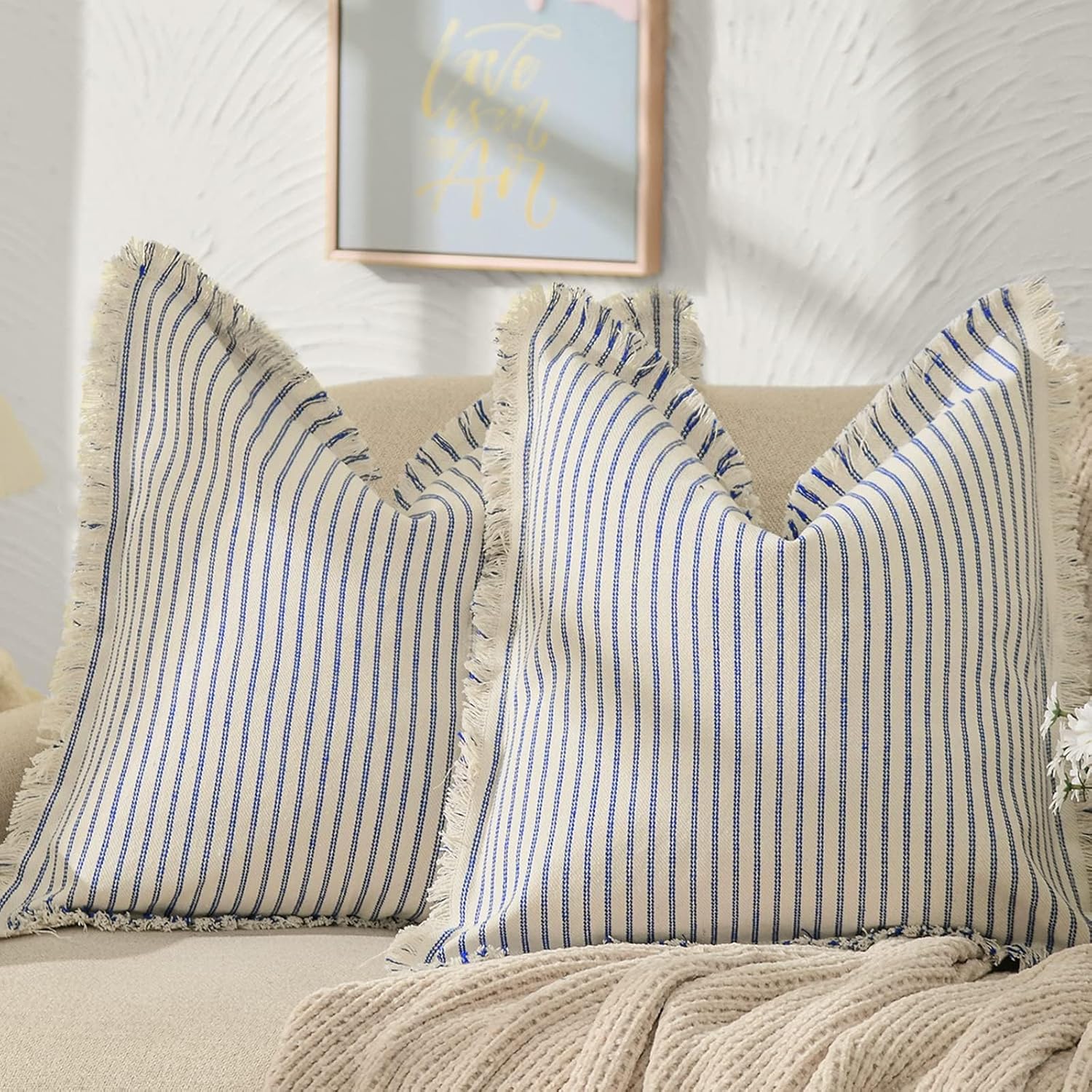 Throw Pillow Covers 18x18 Set of 2